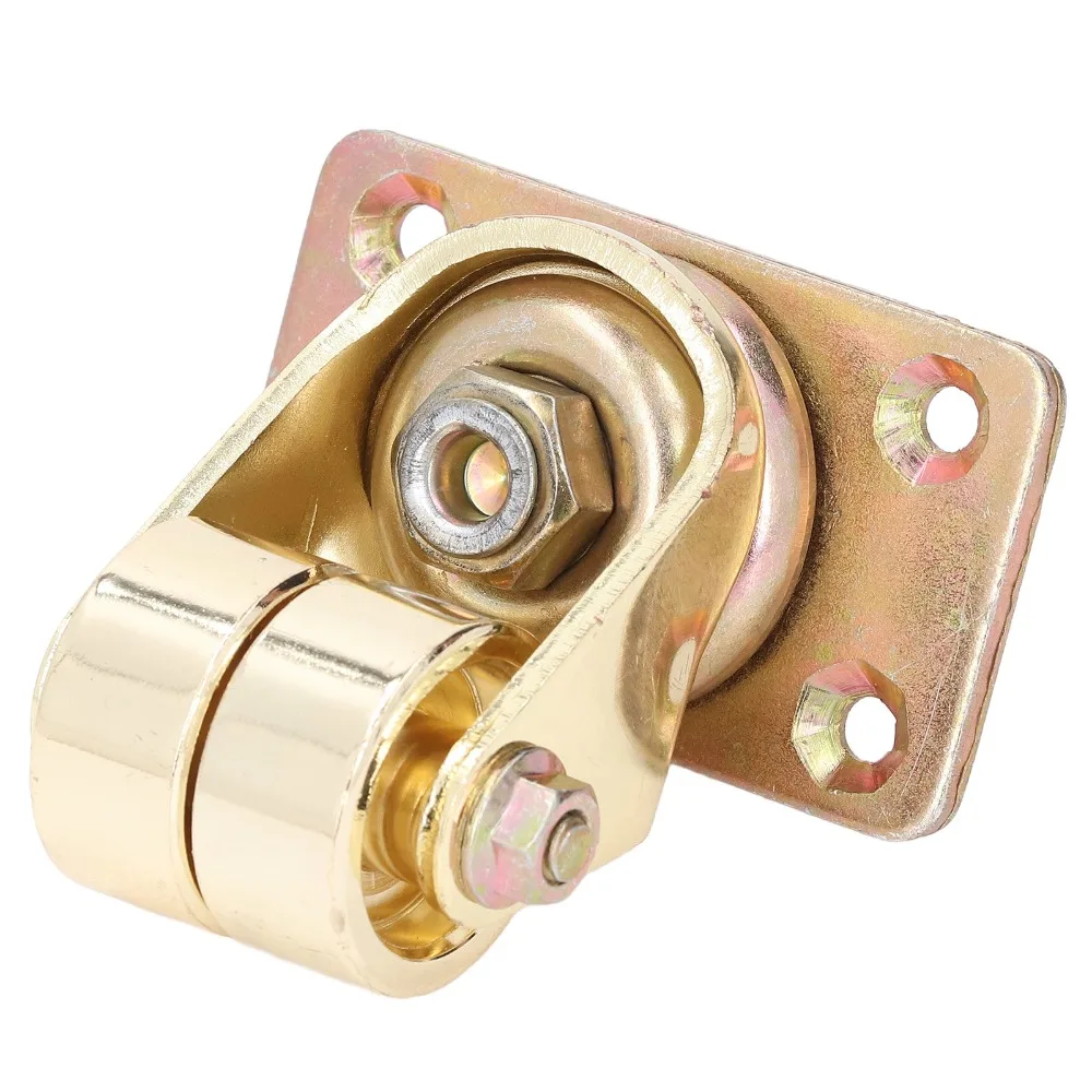 Iron Metal Upright Piano Caster 360 Degree Rotation gold color Piano Wheels Trundle Caster Wheel Upright Piano Replacement