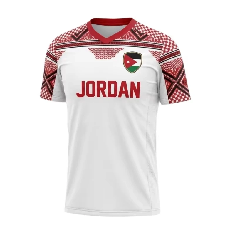 2026 Summer Jordan Style Football Sports T-shirt Breathable Gym Loose Shirt Short Sleeve Tops Adult Child Casual T-shirt