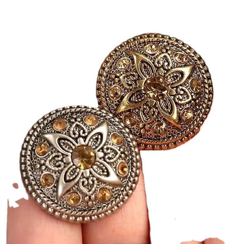 10Pcs/lot Sewing Plastic Manualidades Buttons Diy Clothing Decorative Colorful Rhinestone Buttons