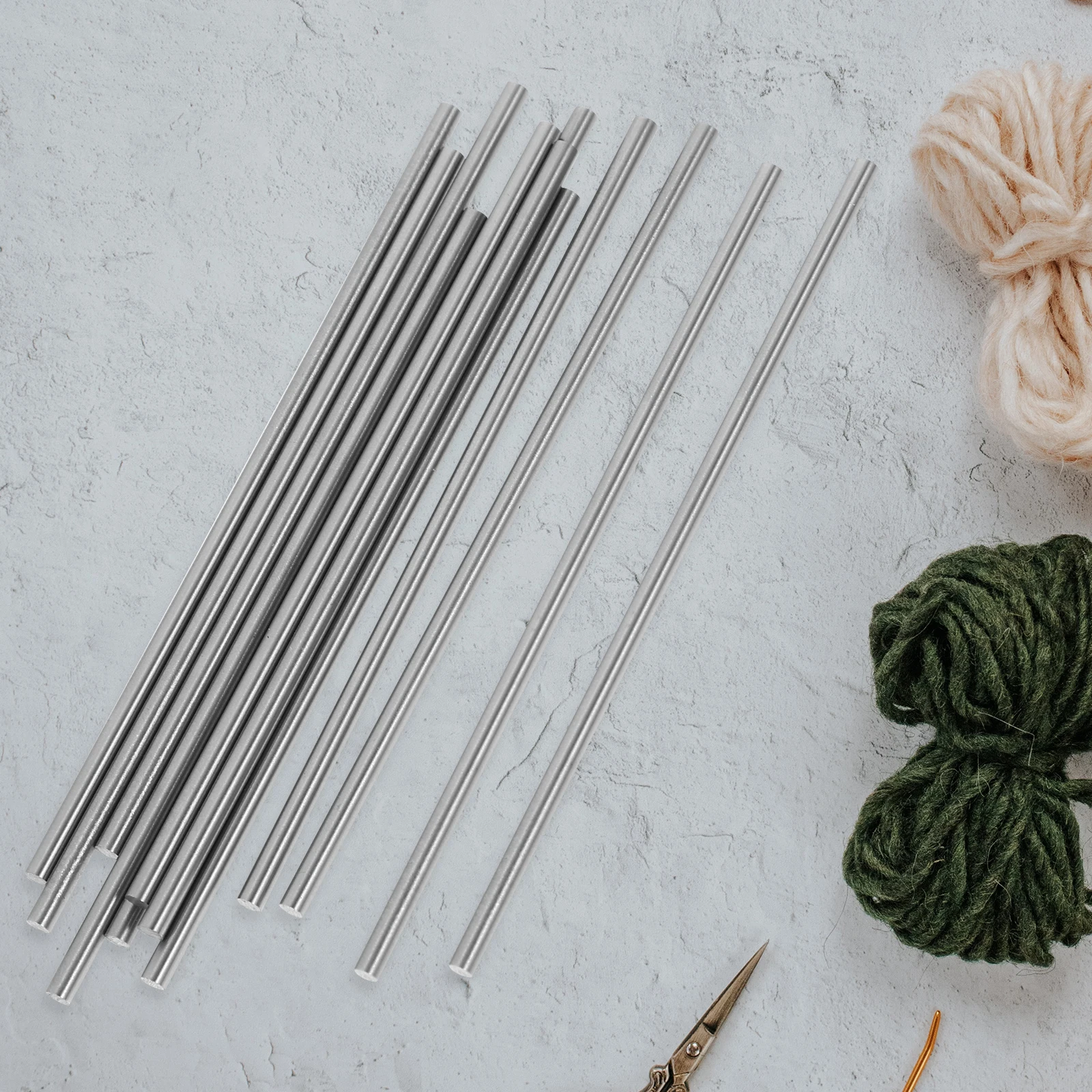 

12 Pcs Stainless Steel Hole Sticks Blocking Pins Metal Knitting Board Kit Crochet Tools Sewing Accessories DIY Crafting Supplies