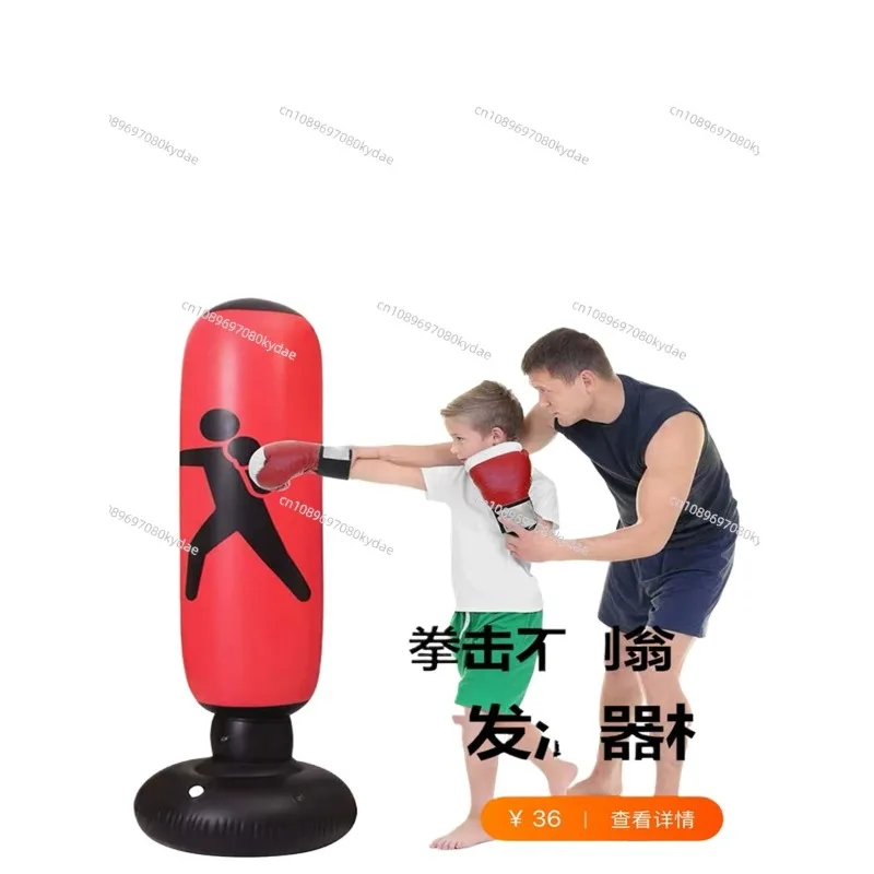 Suitable for Tumbler Toys Baby Children's Boxing Large Inflatable Children's Home Taekwondo Exercise Venting Training Equipment