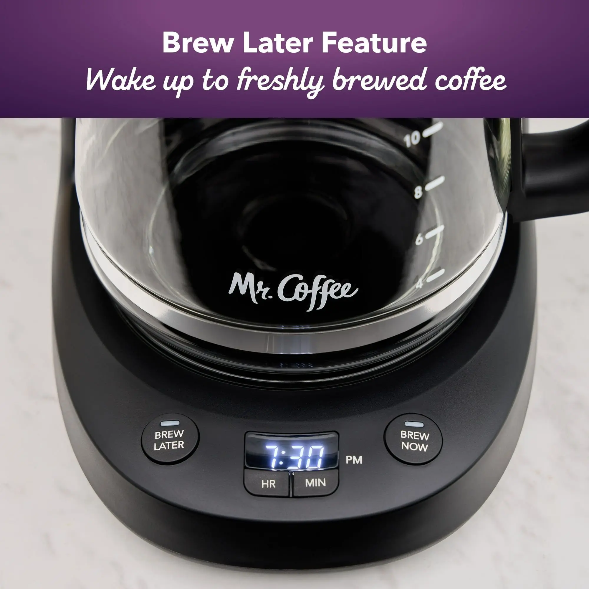 Programmable Coffee Maker, 12-Cup Coffee Maker, Black