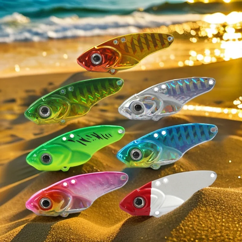 

VIB-hard artificial fishing lure, 5G, 7g, 10g, 15g, 20g, sinking, hard, colorful, outdoor fishing equipment, 1 Piece