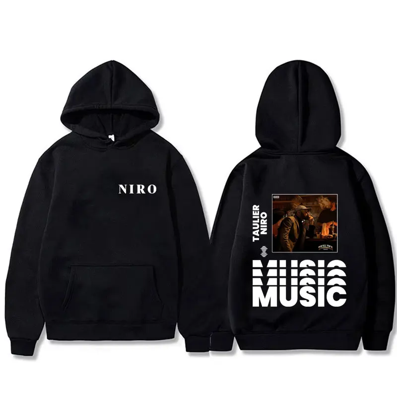 

Rapper Niro Taulier Album Graphic Hoodie Men Women Hip Hop Rock Sweatshirt Unisex Fashion Vintage Casual Fleece Cotton Hoodies