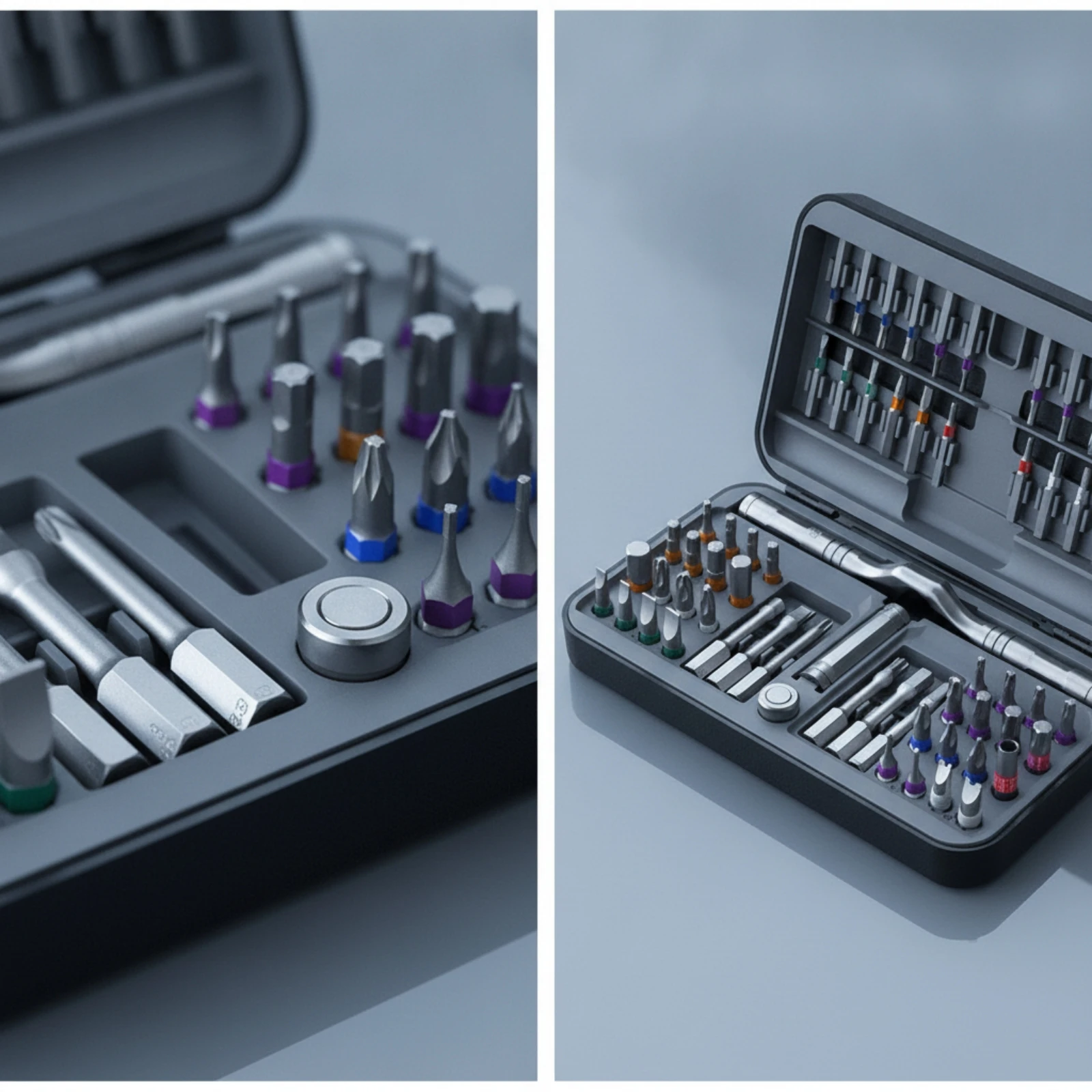 

Screwdriver Set with Ratchet Handle Ratcheting Screwdriver Set with Storage Case Tool Detachable Long-Lasting for DIYers