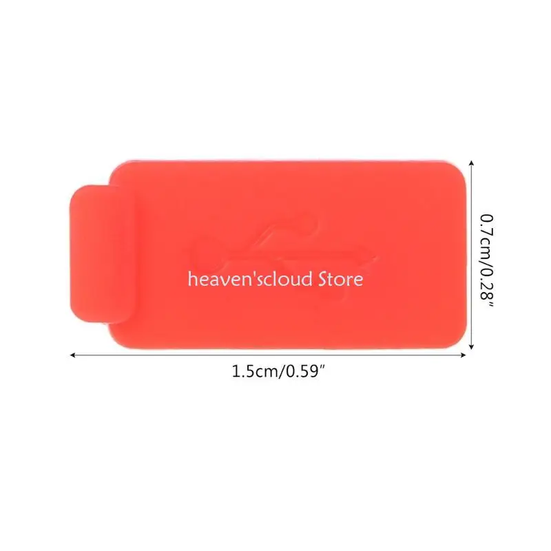 Y88B 5 조각 표준 USB 먼지 플러그 표준 USB 포트를위한 장치 만 보호 장치를 보호합니다.