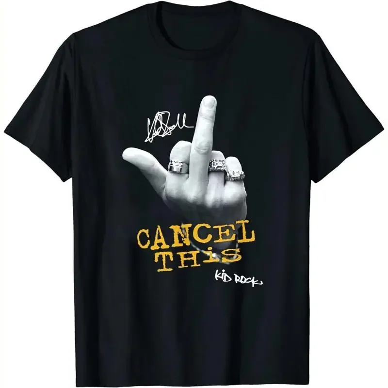 Rare Kid Rock Cancel This Finger T Shirt Family Men All Size