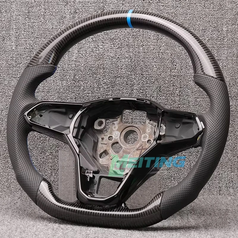 For Volkswagen VW Golf 8 GTI R Line MK8 Carbon Fiber Steering Wheel Customized Without Heating Function Auto Parts