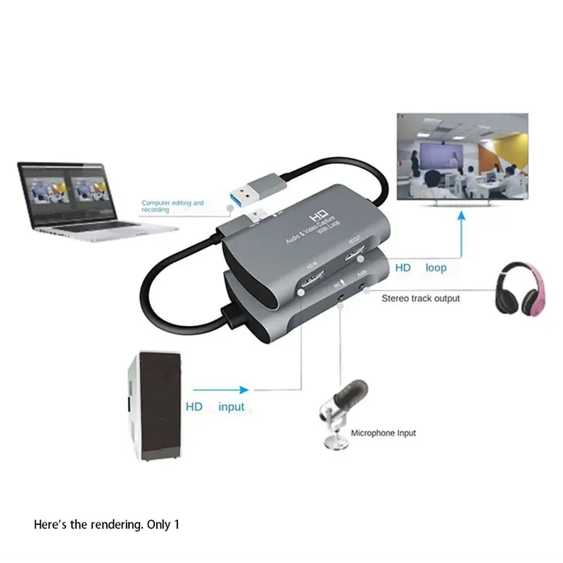 بطاقة التقاط الفيديو MYdaY- 4K 1080P60 هرتز HDMI-متوافقة مع بطاقة التقاط الفيديو USB مناسبة لتسجيل الألعاب والبث المباشر #6