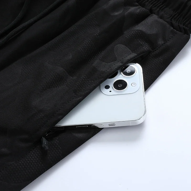 Men's Bodybuilding Fitness 2 in 1 Athletic Pants Outdoor Running Double Shorts Breathable Training Scanties Tennis Sweatpants