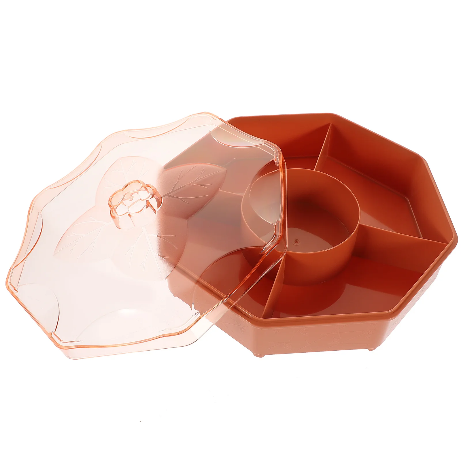 

Большой пластиковый ящик для хранения с крышкой, разделенный поднос для закусок для фруктов, конфет, печенья, сервировочное блюдо для вечеринок, подносы для фруктов