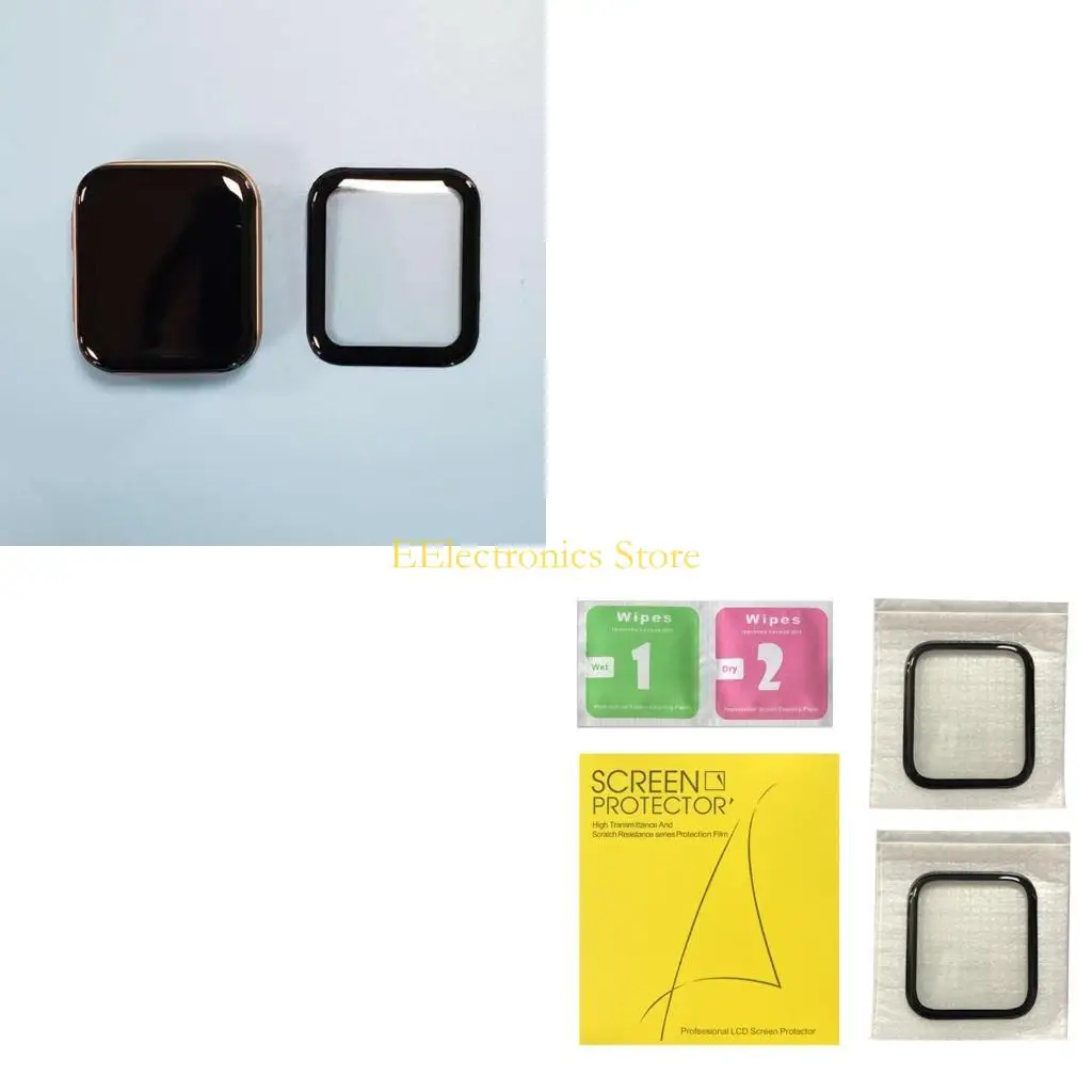B03C 2pcs 3D Full Screen Protector Film for Watch 41mm 46mm for Smart Watch Screen for Protection with Wet Dry Wipes