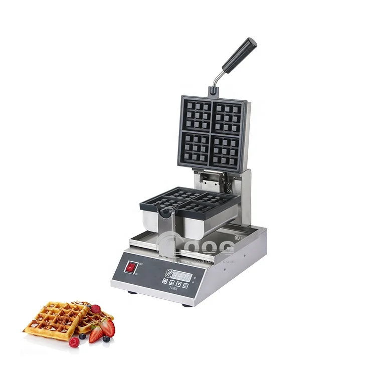 New Type Kitchen Equipment Commercial Digital Waffle Maker Rotating Waffle Machine with Best Price