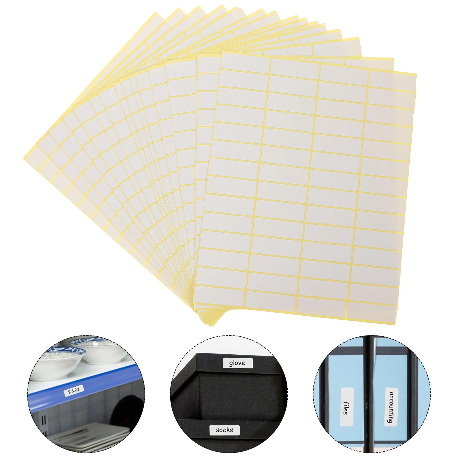 

Price Tags Stickers Blank Label Stickers Adhesive for Home Office Inventory Management Small Labels to Write on