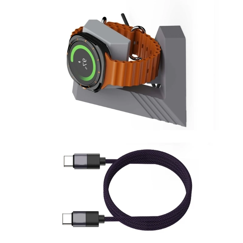 

Modern Design Watch Fast Charging Cable Data Cord Station Power Adapter Dock Bracket Compatible for Watch 7/6/5 A4WF