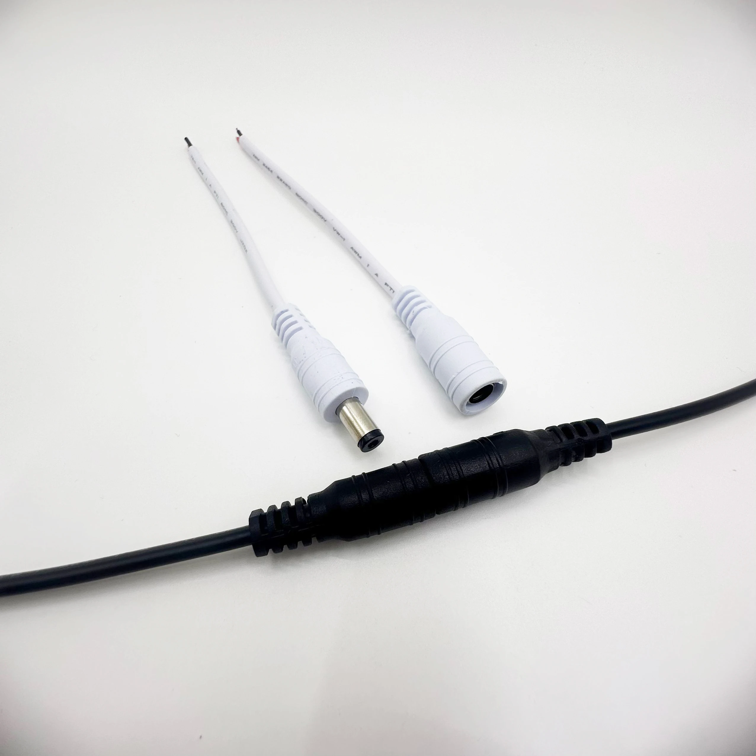 White black DC male or Female extend power supply Cable 5.5x2.1mm Plug Wire 22awg Connector For 3528 5630 5050 LED Strip Light