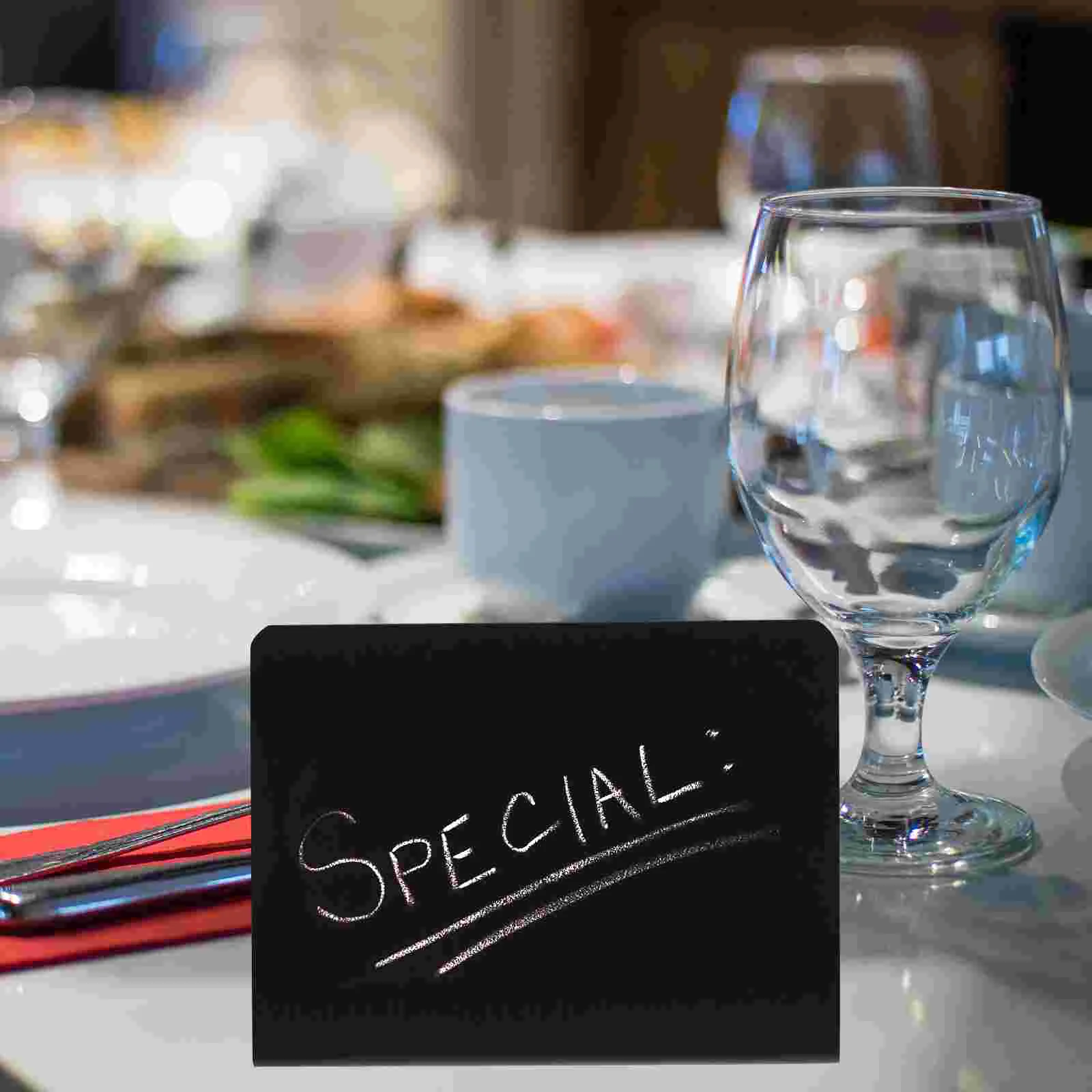 10 Pcs Cake Price Tag Mini Chalkboard Signs Standing Memo Table Erasable Message Note Small Boards Blackboard Pvc Tabletop