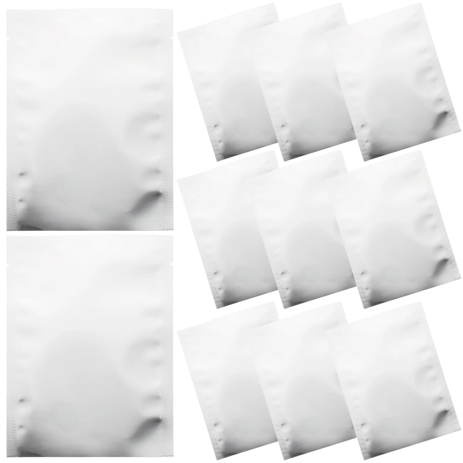 

100Pcs Aluminum Foil Vacuum Bags Food Grade Sealer Bags for Food Storage Freshness Preservation Kitchen Packaging