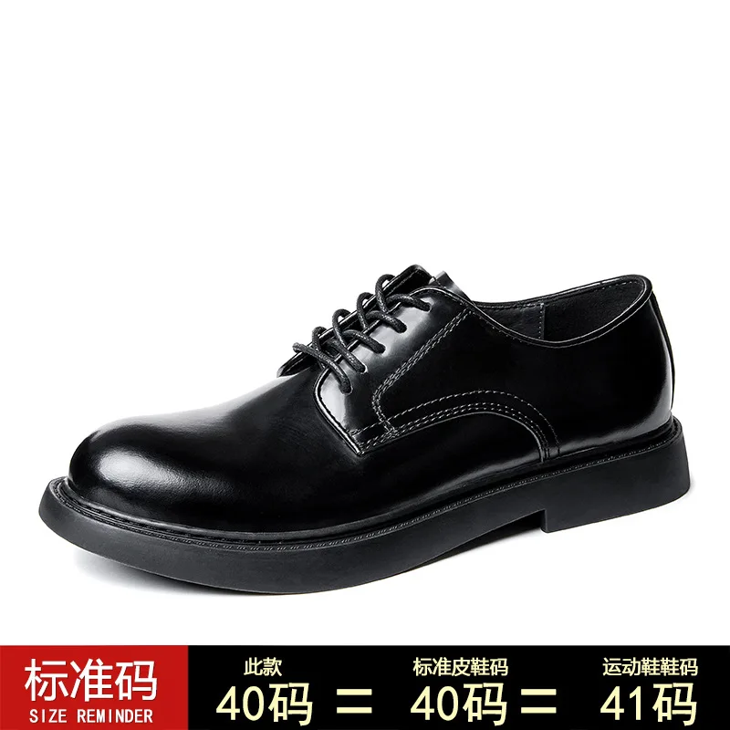 Spring Autumn 2023 Lace-Up Man Dress Shoes Wedding Shoes for Men Cowhide Mens High Quality Genuine Leather Business Casual Shoes