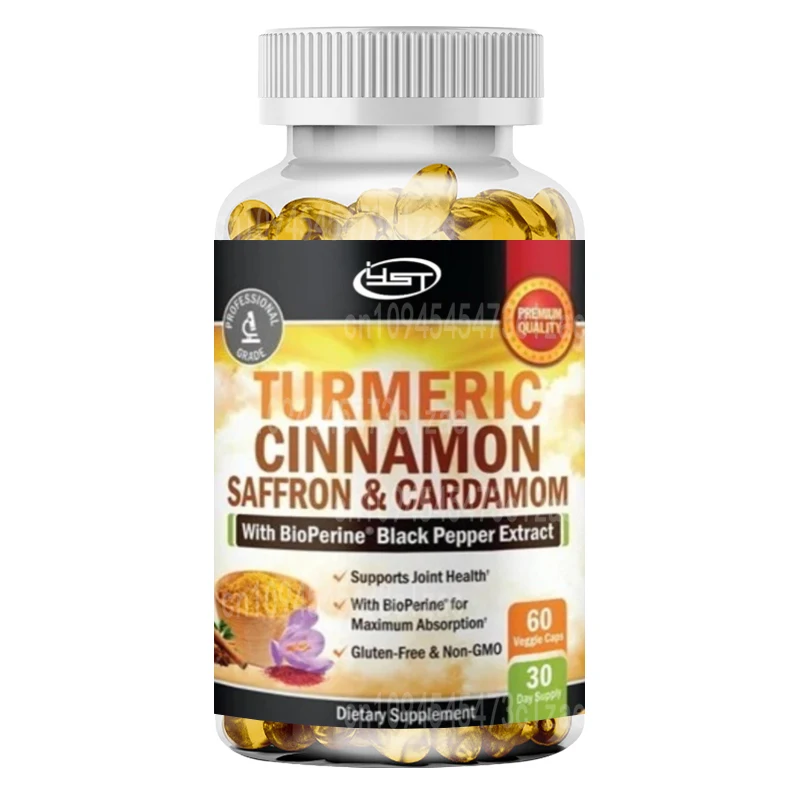 Turmeric Supplements Contain Saffron, Cinnamon, and Cardamom, While Natural Turmeric Curcumin Supplements