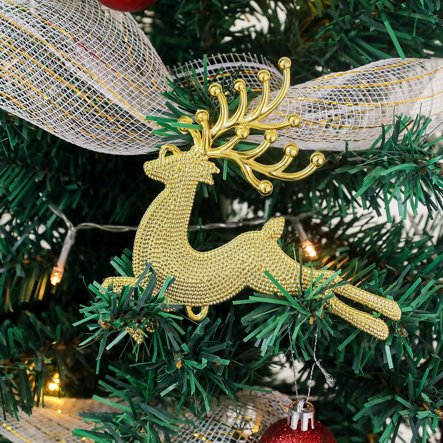 Christmas Tree Pre-Lit Artific - Star Tree Topper ulasan dan harga