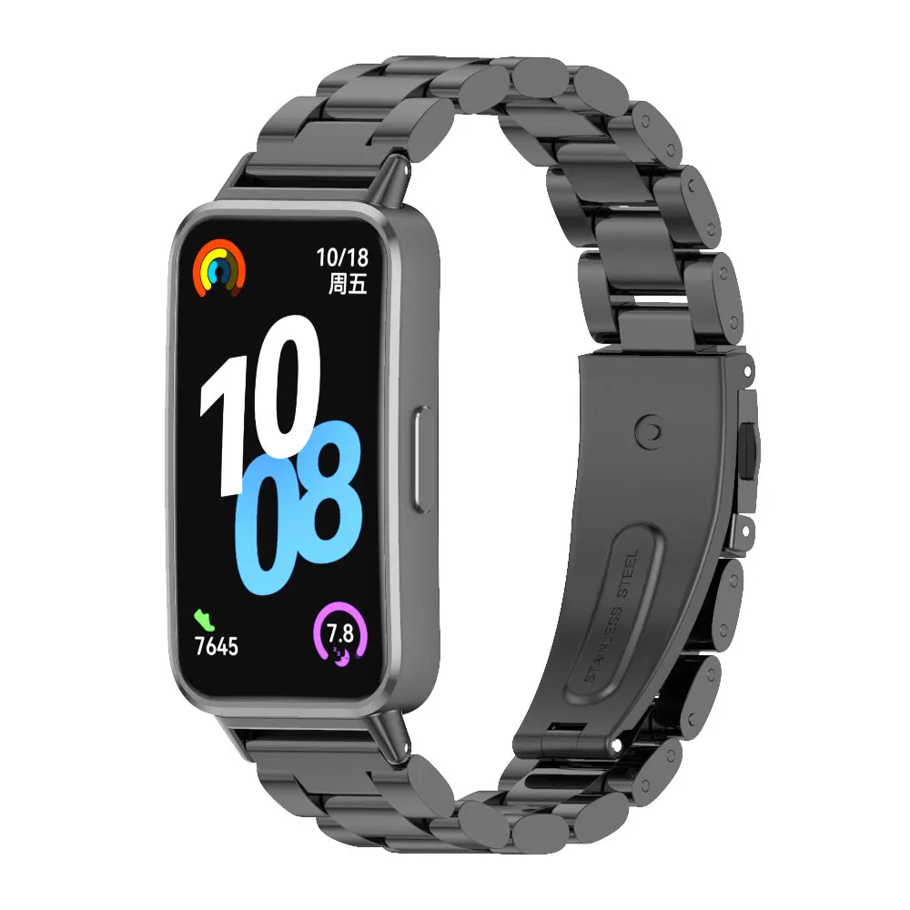 Cinturino in metallo per cinturino Huawei Band 10 per cinturino Huawei Band 9 per Huawei Band 8 Smart Watch sostituzione in acciaio inossidabile