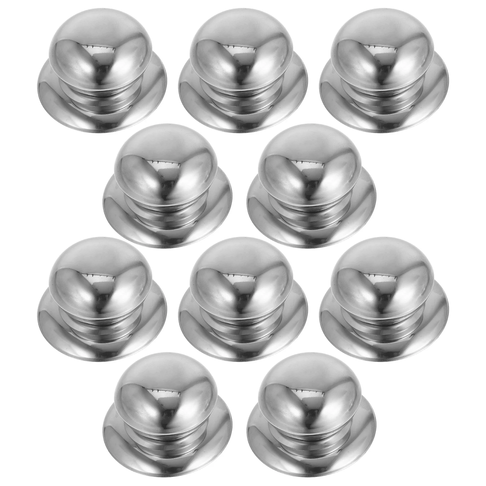 

10Pcs Stainless Steel Pot Lid Knobs Universal Replacement Handles Secure Grip Kitchen Cookware Pan Lid Handle Replacement