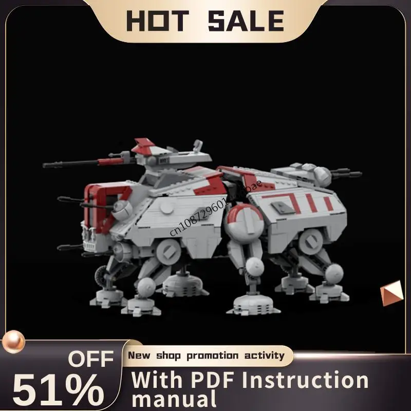 

New 1902Pcs Famous Star Battle Movie Moc At Te Model Diy Creative Ideas Child Toys Birthday Christmas Gifts Building Blocks