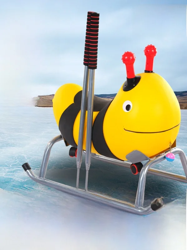 double-ice-sled-outdoor-cartoon-style-children-and-adult-slide-for-snow-and-ice-entertainment-traditional-northeastern-toy