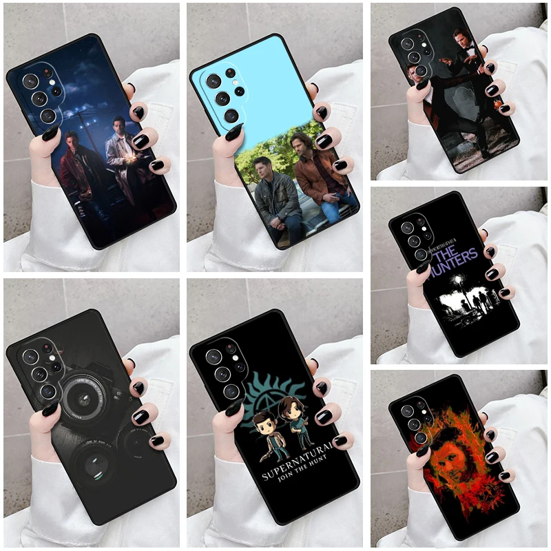 

Чехол для телефона Samsung Galaxy S24 S25 S23 S21fe S22 Ultra Plus Note 10 20, чехол «Сверхъестественное» с ТВ-узором