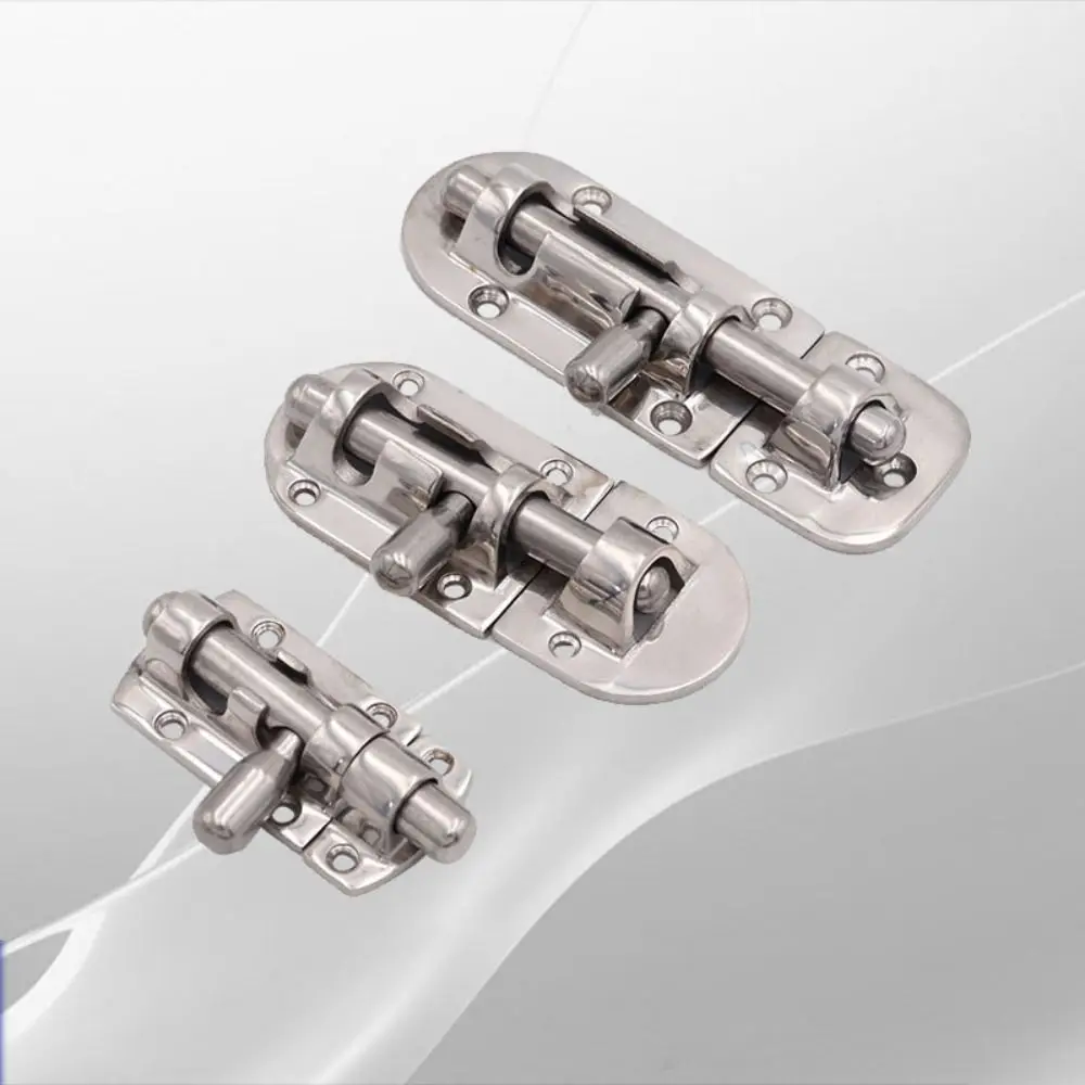 

Stainless Steel Marine Gate Lock Thickened 60/90/110MM Marine Hatch Fastener Silver Durable Boat Door&Window Lock