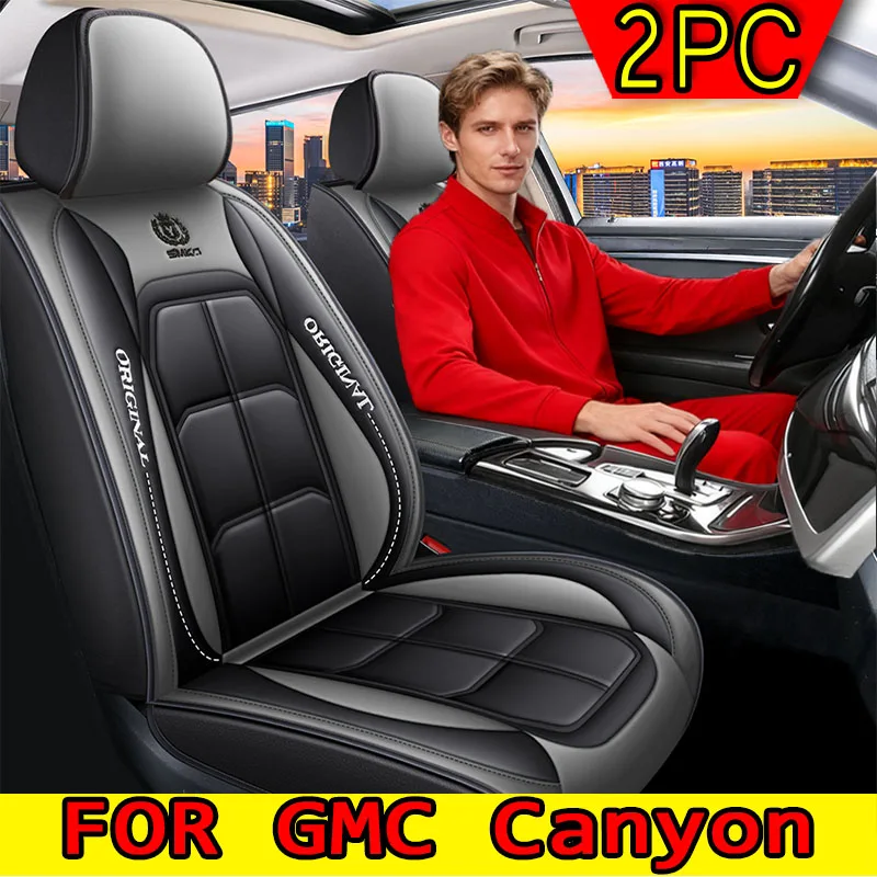 

FOR GMC Canyon Car seat cover artificial leather soft waterproof wear-resistant front row full-wrapped muscle seat cover