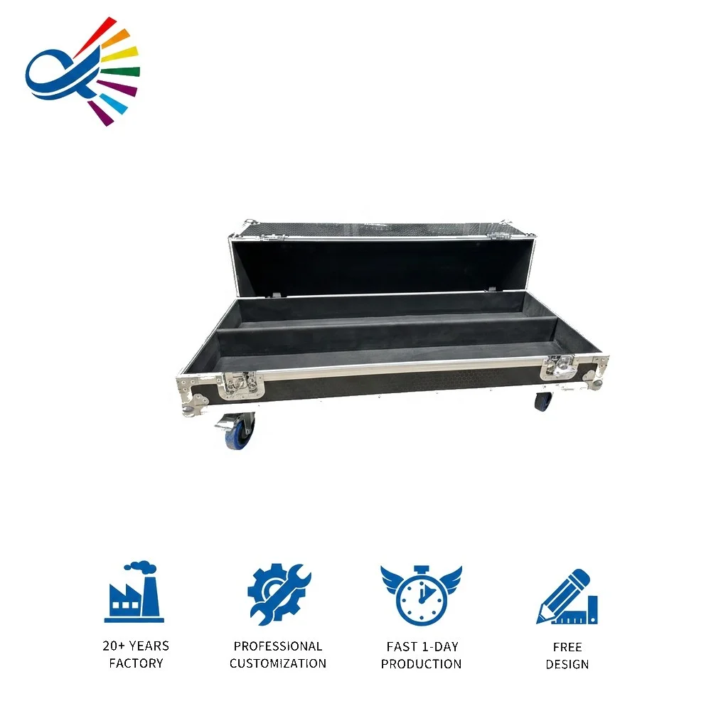 OEM ODM Customized Durable Universal ATA Flight Case Aluminum Road Case For Two NXL44 2IN1 Speakers