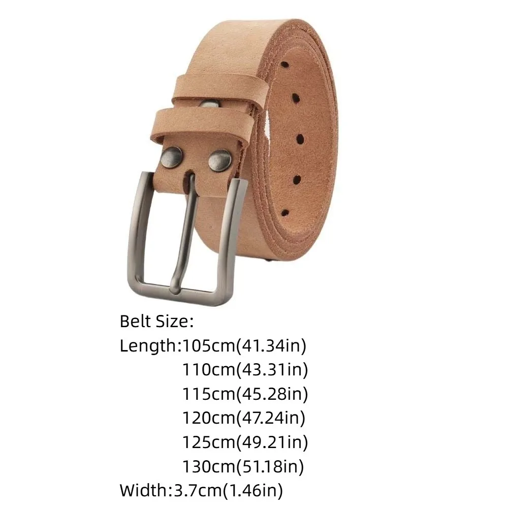 قابل للتعديل سبيكة الرجال حزام عريض جلد البقر الطبيعي اللون طويل حزام جلد طبيعي الرجعية انفصال الجينز حزام الخصر الختم