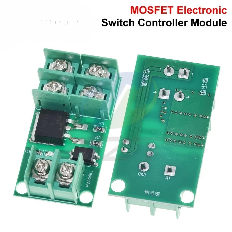 1/3-Panel DC 5V-36V Panel Kontrol Sakelar Pemicu Pulsa Elektronik Modul Driver MOSFET Cocok untuk Motor LED dan Pompa