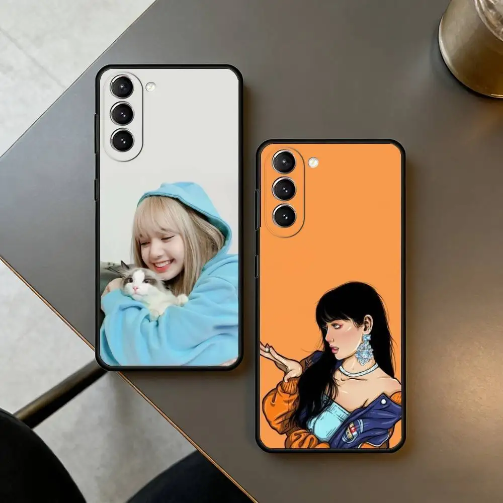 

L-Lili Thai Princess Phone Case For Samsung S25,24,23,22,30,21,10,9,Ultra,Plus,Lite,FE,4,5 G Soft Black Case