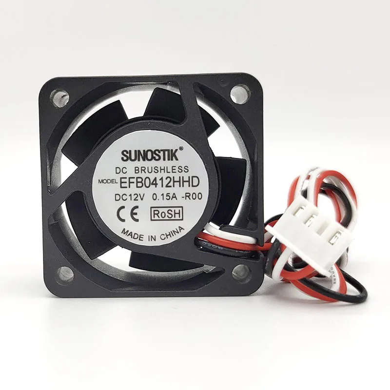 EFB0412HHD R00 Ventola di raffreddamento per server CC 12 V 0,15 A 40 x 40 x 20 mm a 3 fili