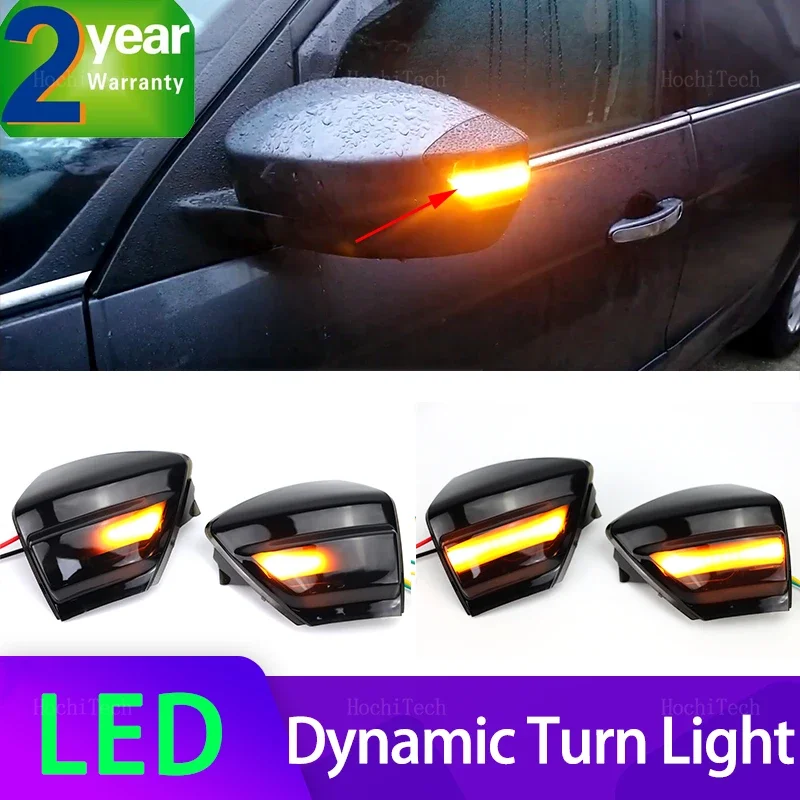 Car Side Mirror Blinker Indicator Lamp LED Dynamic Turn Signal Light for Ford S-MAX CD340 Kuga C-Max Galaxy MK3 C S Max