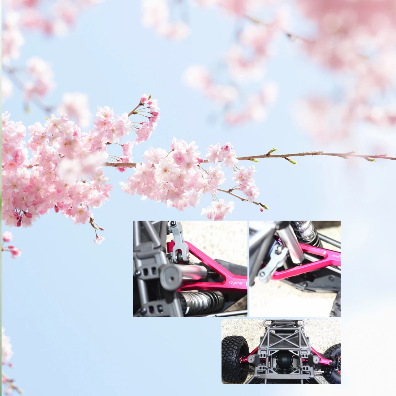 

GPM Alloy Front Upper Suspension Arm for TRAXXAS 1/7 Scale Unlimited Desert Racer 8531 - Upgrade Racing Car Part