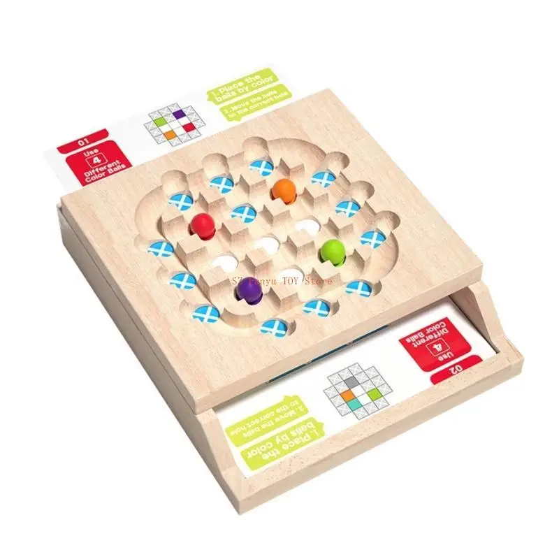 96GC Teaser Puzzle Game para crianças e adultos treinando habilidades lógicas e concentração com contas deslizantes