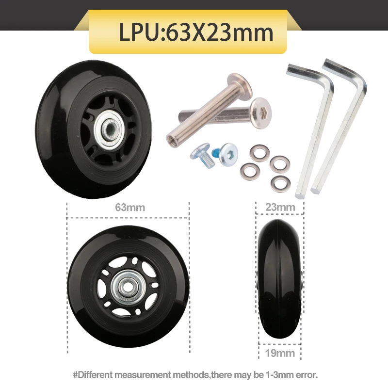 Trolley Case Wheel Universal rad verschleiß fest Ersatz Caster Koffer Roller Koffer Reparatur Ersatz zubehör Rad