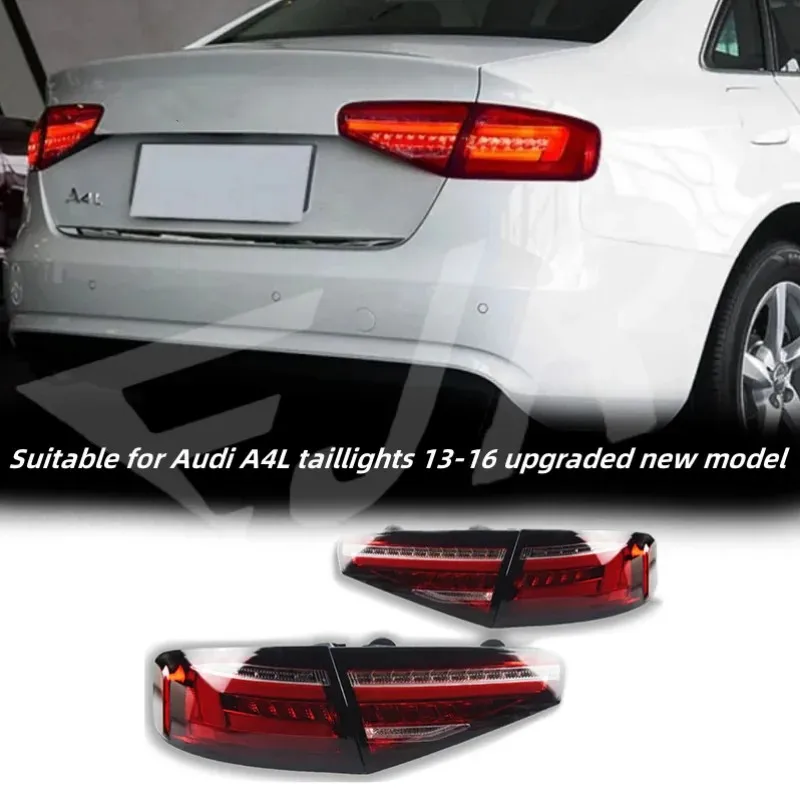 Tail Light Assembly for Audi A4L 13-16 Flowing Taillight Turn Signal LED modification Old to New B9 and High-end Lamp