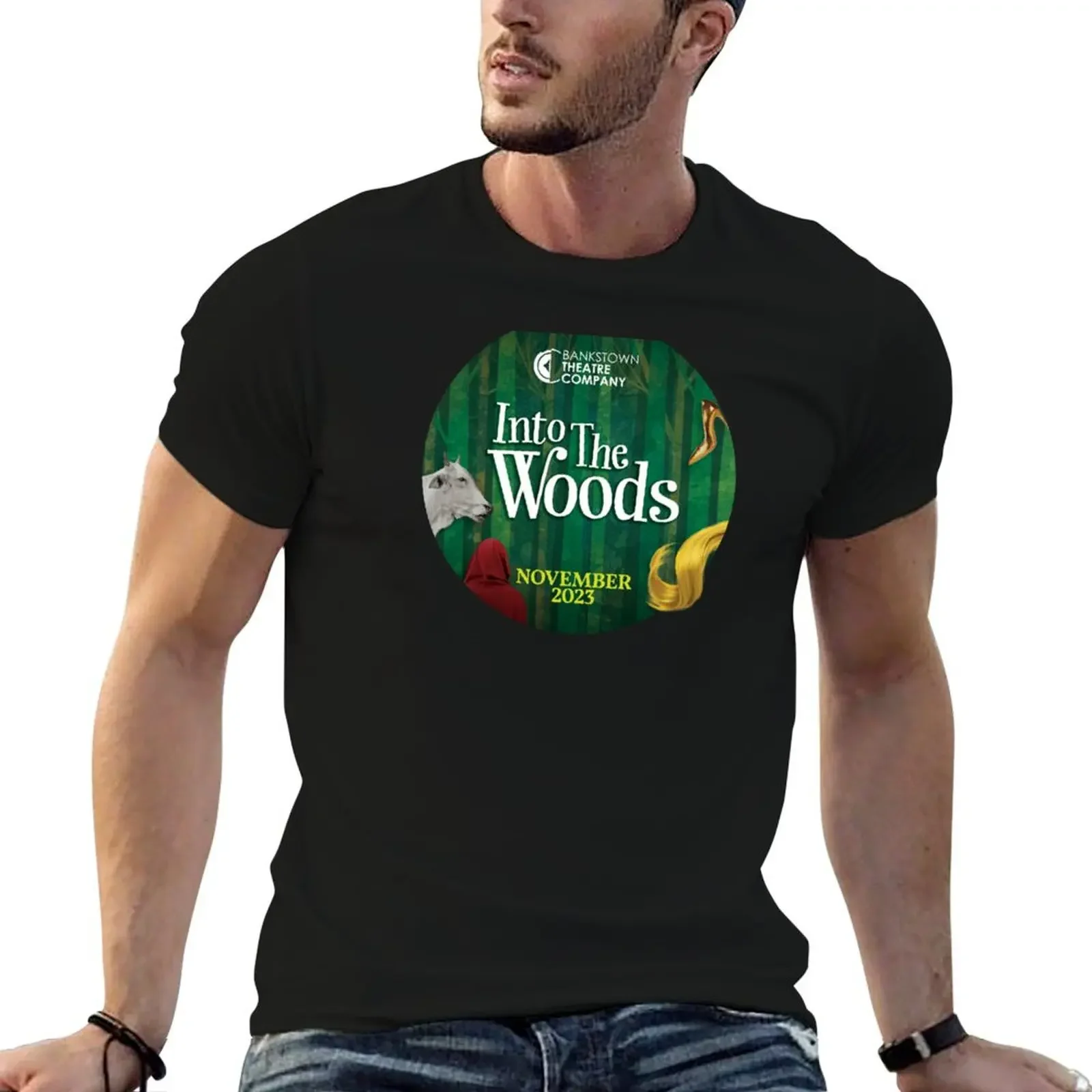 

Into The Woods BTC 2023 Cast and Crew T-Shirt anime oversized graphic tee men t shirts