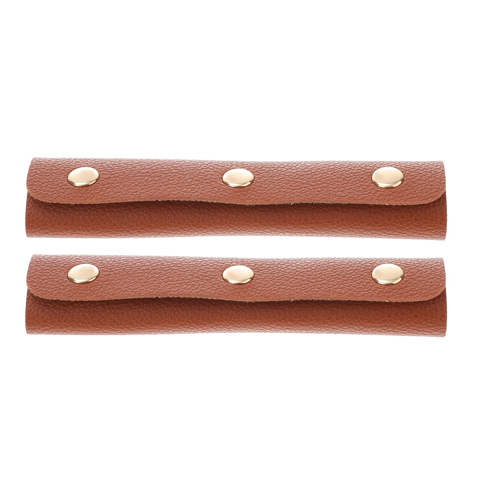 

2pcs Bag Handle Wrap Pu Sleeve For Handbag Cover Luggage Handle Belt Bag Accessories Decorative Replacement Teaching