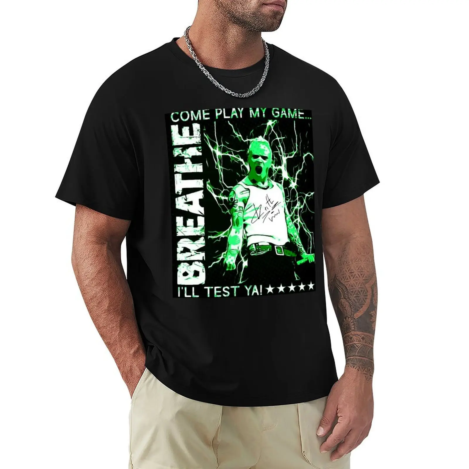 PRODIGY KEITH FLINT BREATHE DESIGN T-Shirt Casual Trendy Short Sleeve T-Shirt
