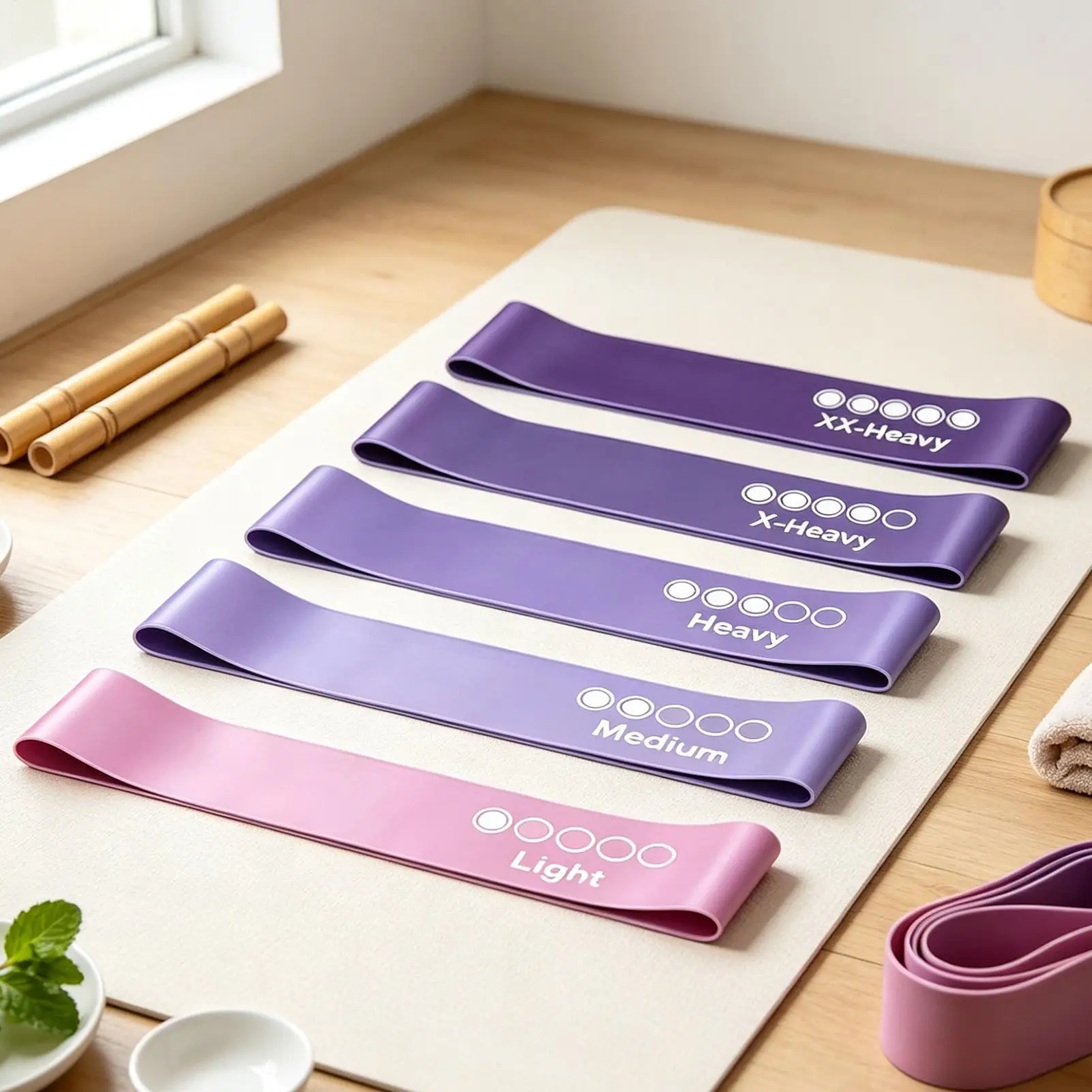 Resistance Bands Yoga Band Fitness Exercise Training Hip Tension Band Leg Squat Dance Elastic Stretch Band Exercise Bands