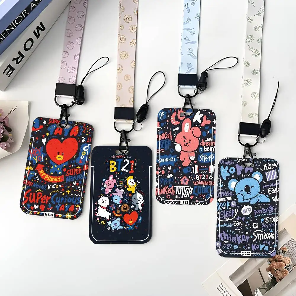

Чехол для ID-карты B-BT21: защитный чехол для школьной, проездной и обеденной карт, легко вставляемый