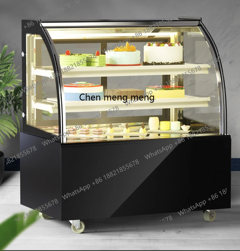 

Commercial Fruit Refrigerated Display Cabinet Deli Dessert Air Cooled Vertical Right Angle Fresh Refrigerated Freezer
