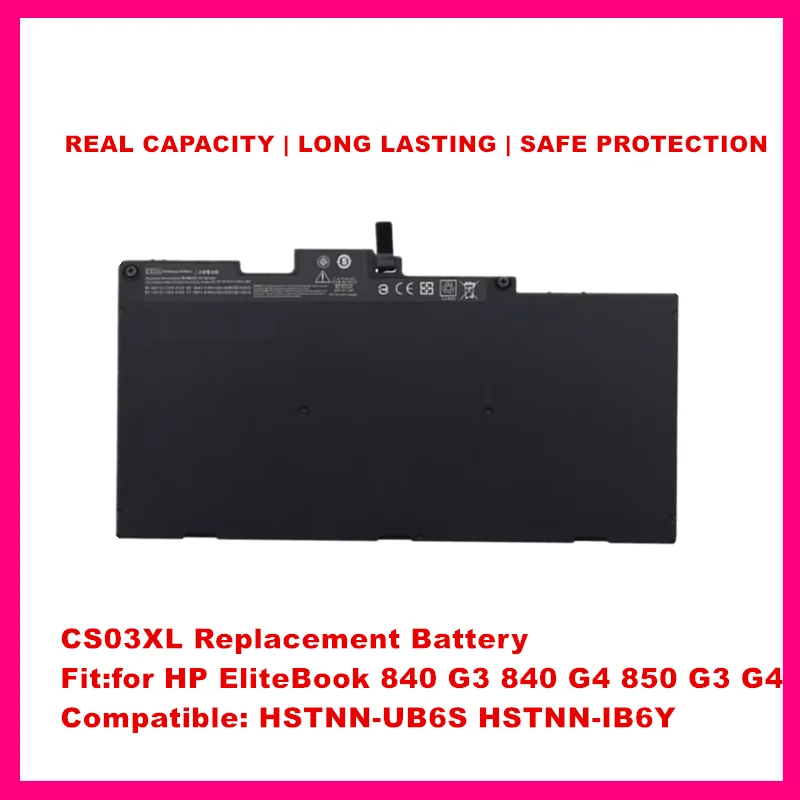 CS03XL Battery Replacement for HP 800513-001 T7B32AA HSTNN-UB6S HSTNN-IB6Y