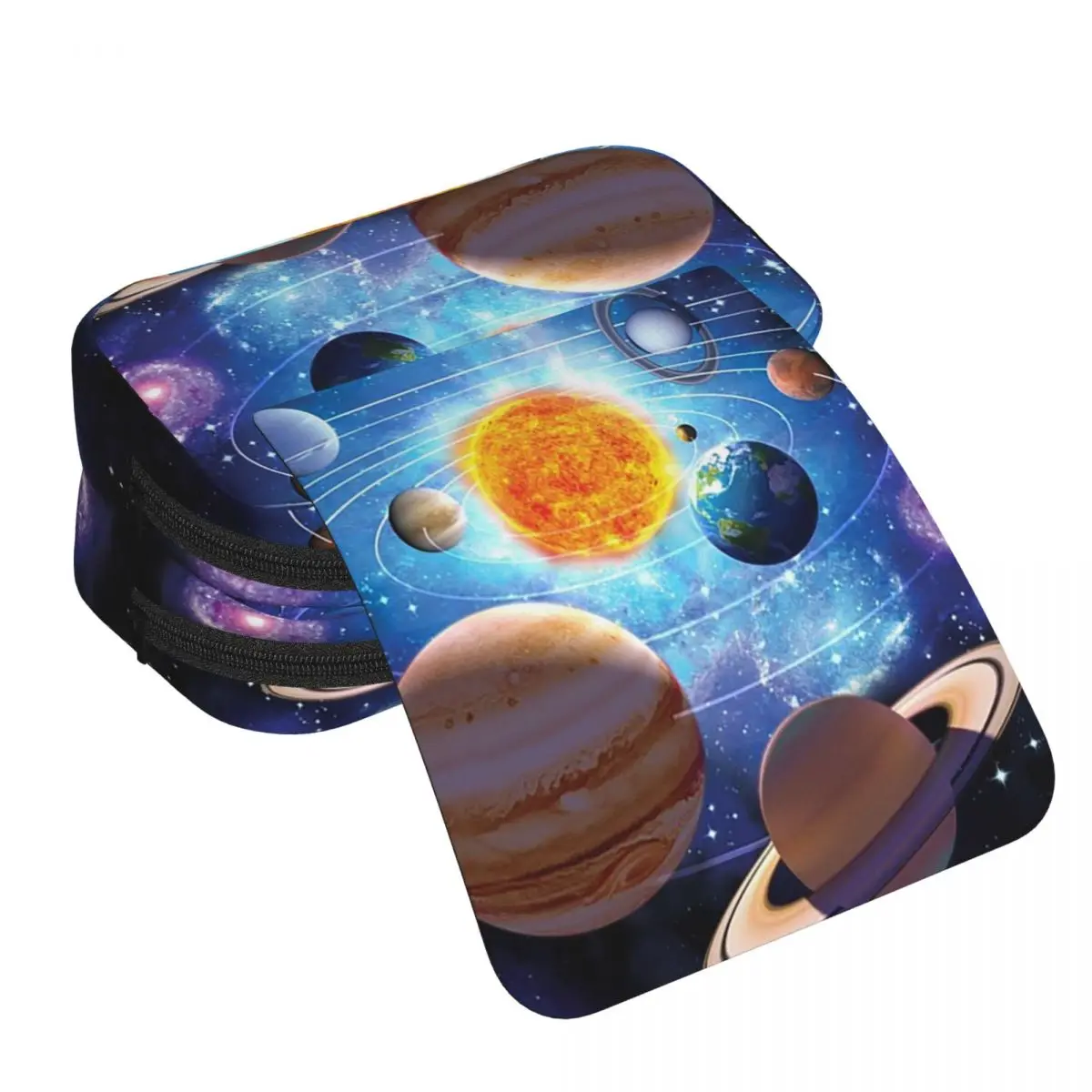 Solar System Space Planets Universe Pencil Case for Students Gifts Pen Box Pencil Bag Stationery Supplies Pen Holder Bag